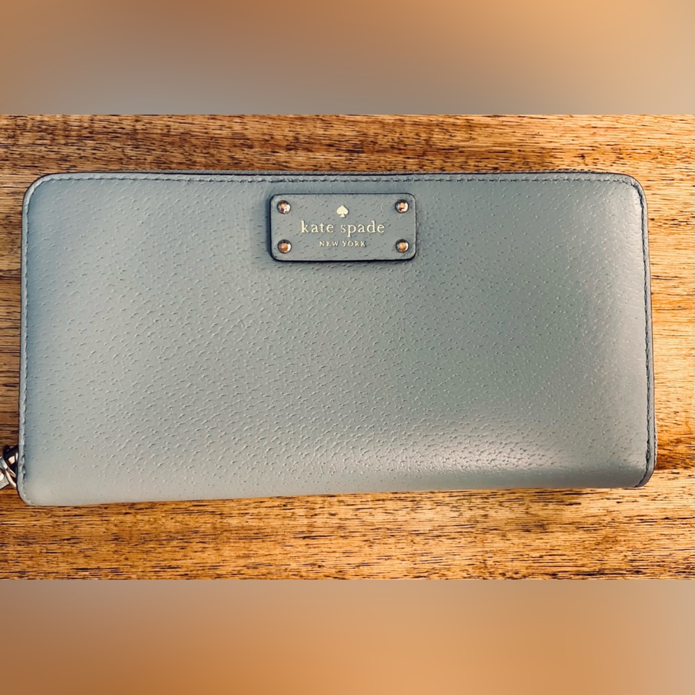 Kate Spade Blue Textured Wallet